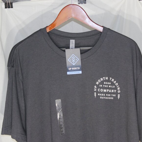 Up North Trading Co. Black Logo T-Shirt - Size 2XL - Picture 2 of 7